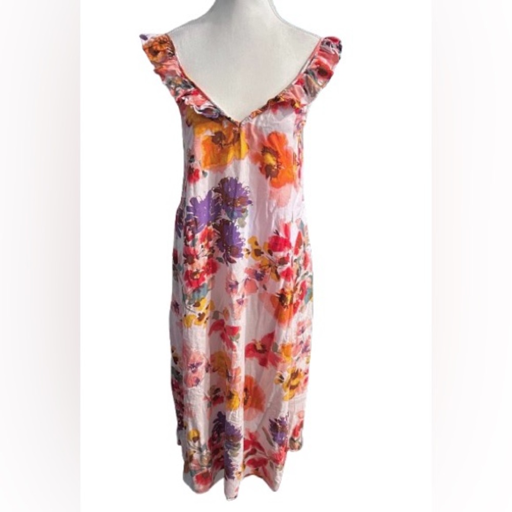 Flowy Floral Sundress H&M Dress Ruffle Vintage Style Extra Small Boho Romantic